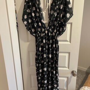 Spiritual Gangster Floral Sheer Dress size S